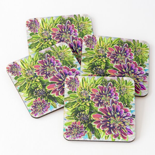 Item preview, Neon Green Chrysanthemums Background 2 designed and sold by nastiaart.