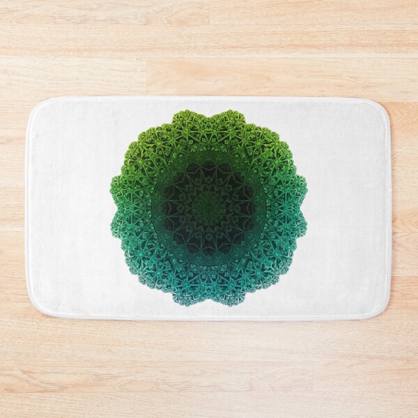 Item preview, Emerald Fractal Mandala – Geometric Sacred Sphere Design designed and sold by Dzblack.