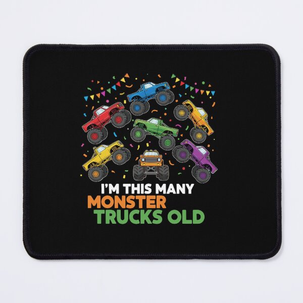 Item preview, I'm This Many Monster Trucks Old Seventh Birthday Seven Year Old Boy designed and sold by PopStars1993.