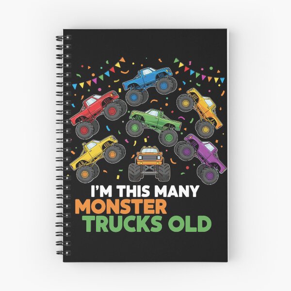 Item preview, I'm This Many Monster Trucks Old Seventh Birthday Seven Year Old Boy designed and sold by PopStars1993.