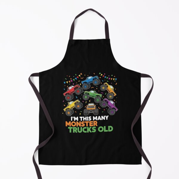 Item preview, I'm This Many Monster Trucks Old Seventh Birthday Seven Year Old Boy designed and sold by PopStars1993.