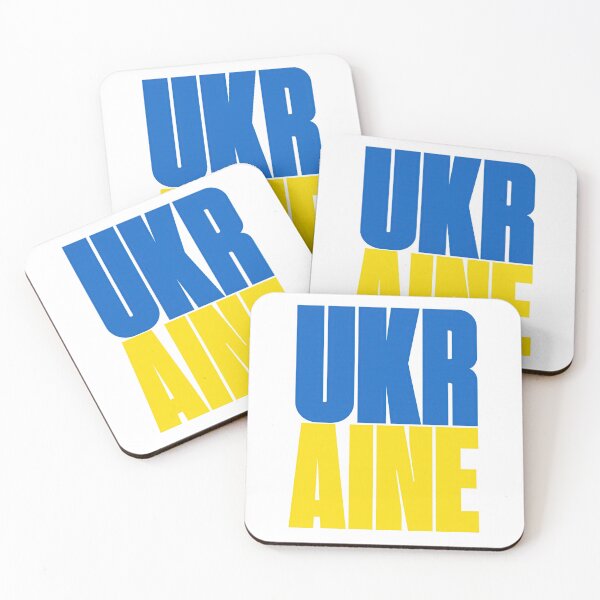 Item preview, Ukraine Typography Blue and Yellow designed and sold by ML-Media.