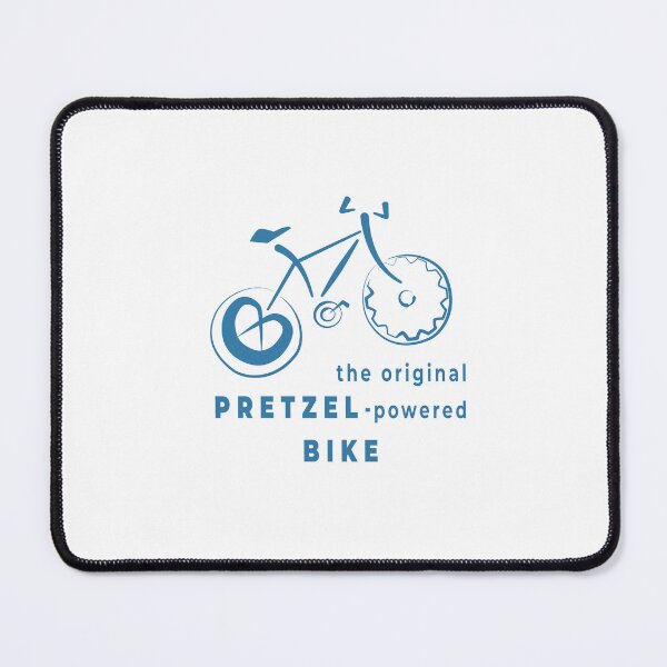 Item preview, Blue Pretzel Powered Bike - Funny Cycling Gift for Bicycle Lovers and Food Fans designed and sold by unique art and design.