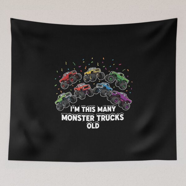 Item preview, I'm This Many Monster Trucks Old 7th Birthday Boy Kids Seven Years Old designed and sold by PopStars1993.