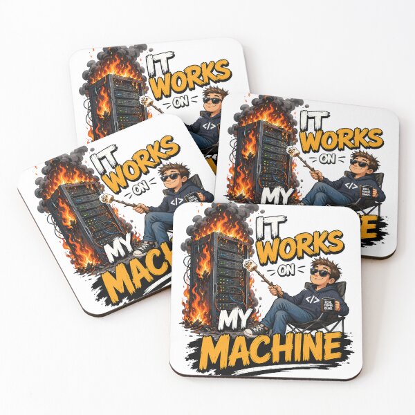 Item preview, It Works On My Machine Programmer Burning Server Chaos designed and sold by BartArtPhoto.