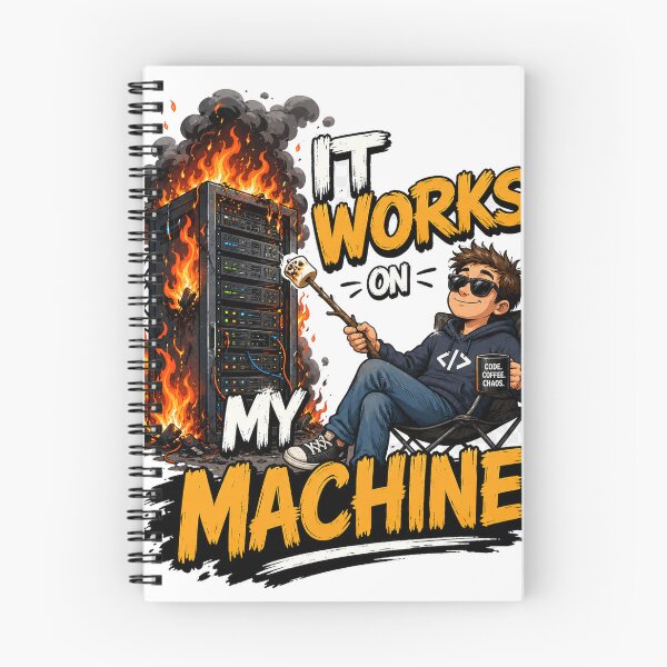 Item preview, It Works On My Machine Programmer Burning Server Chaos designed and sold by BartArtPhoto.