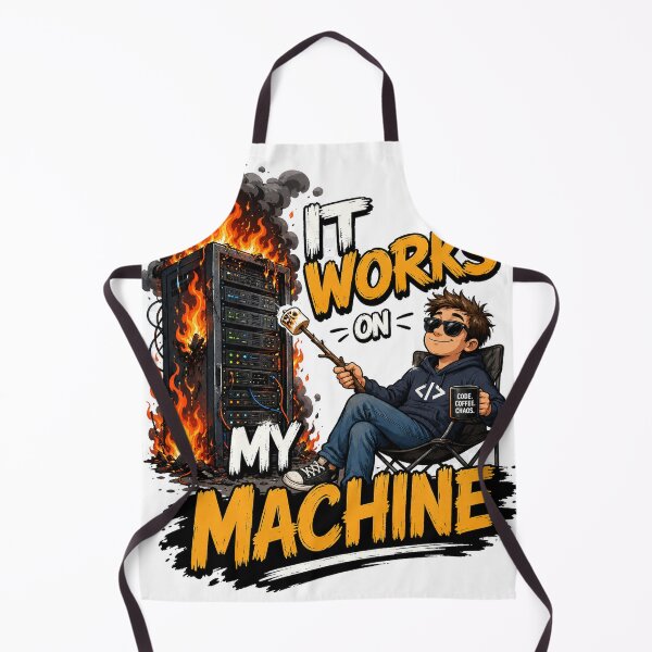 Item preview, It Works On My Machine Programmer Burning Server Chaos designed and sold by BartArtPhoto.