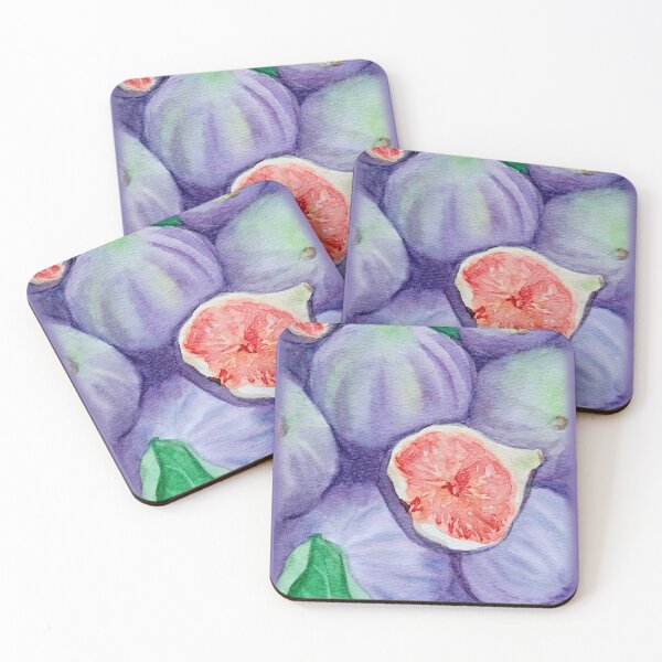 Item preview, Purple Figs Watercolor Painting Fruit Still Life designed and sold by simh.