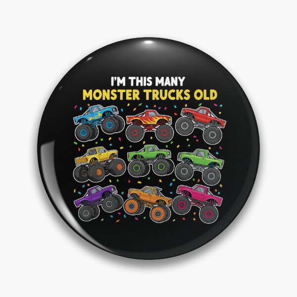 Item preview, I'm This Many Monster Trucks Old 9th Birthday Boy Kid designed and sold by PopStars1993.