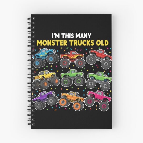 Item preview, I'm This Many Monster Trucks Old 9th Birthday Boy Kid designed and sold by PopStars1993.