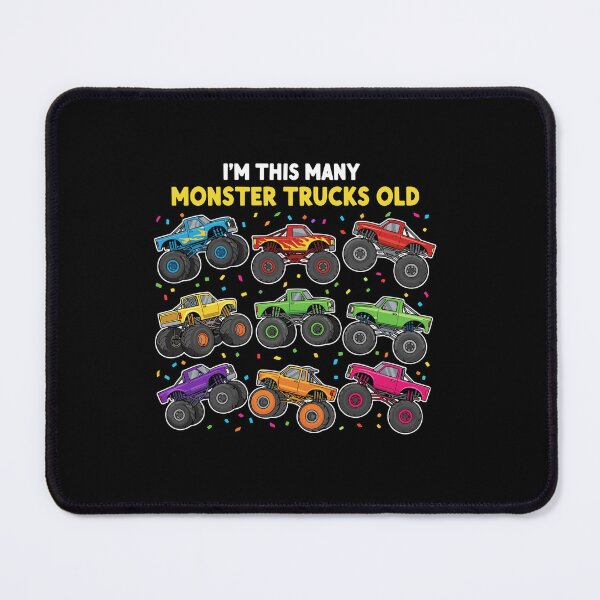 Item preview, I'm This Many Monster Trucks Old 9th Birthday Boy Kid designed and sold by PopStars1993.