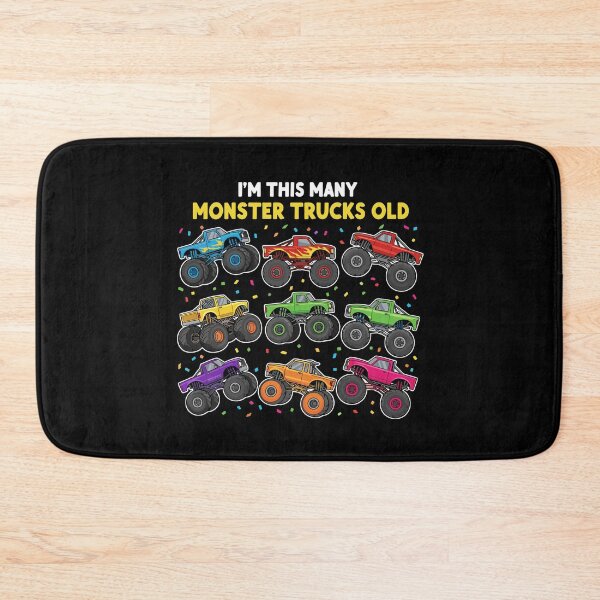 Item preview, I'm This Many Monster Trucks Old 9th Birthday Boy Kid designed and sold by PopStars1993.