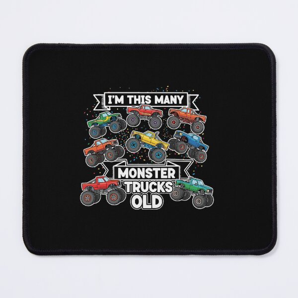 Item preview, I'm This Many Monster Trucks Old Seventh Birthday Boy Girl Kid designed and sold by PopStars1993.