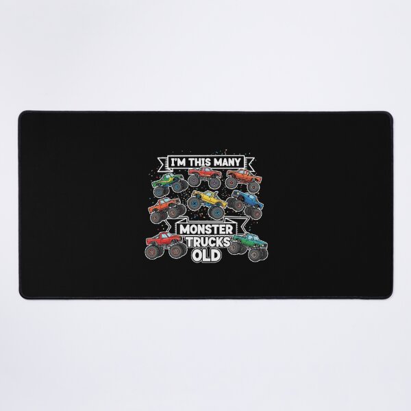 Item preview, I'm This Many Monster Trucks Old Seventh Birthday Boy Girl Kid designed and sold by PopStars1993.