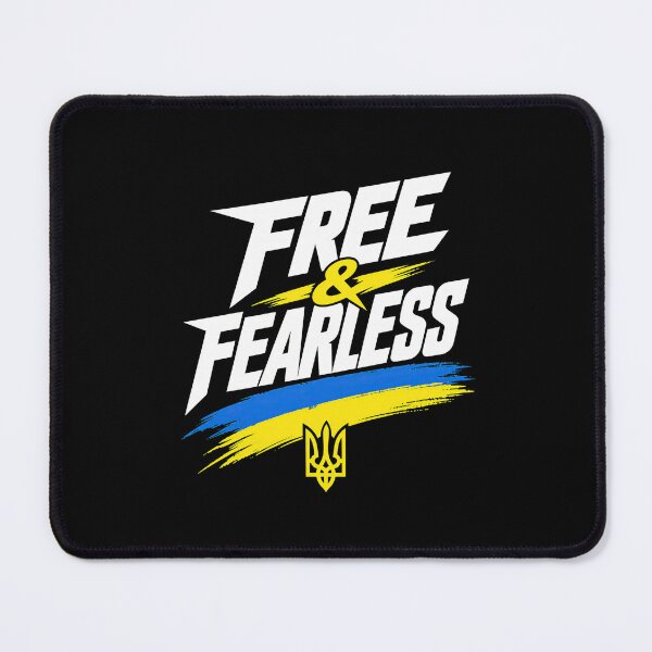 Item preview, Free and Fearless Ukraine Patriotism Tryzub designed and sold by ML-Media.