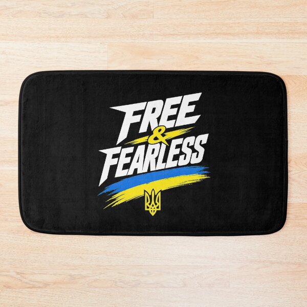 Item preview, Free and Fearless Ukraine Patriotism Tryzub designed and sold by ML-Media.