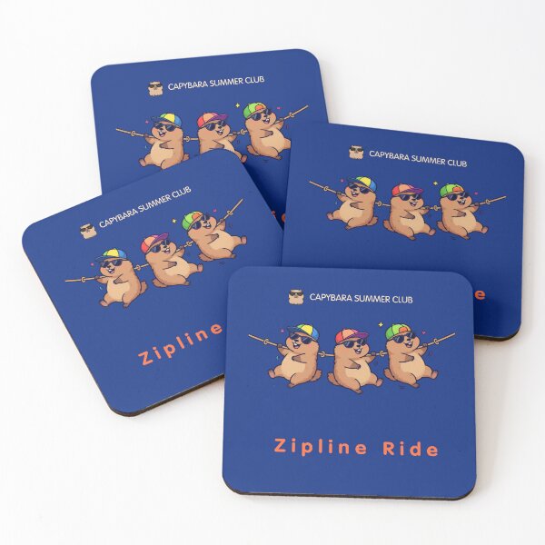 Item preview, Zipline Ride – Capybara Summer Club designed and sold by BCapybara.