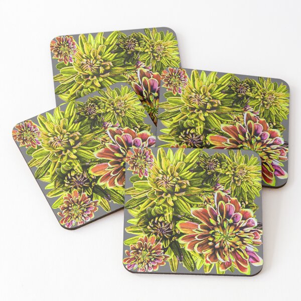 Item preview, Neon Yellow Chrysanthemums 2 designed and sold by nastiaart.