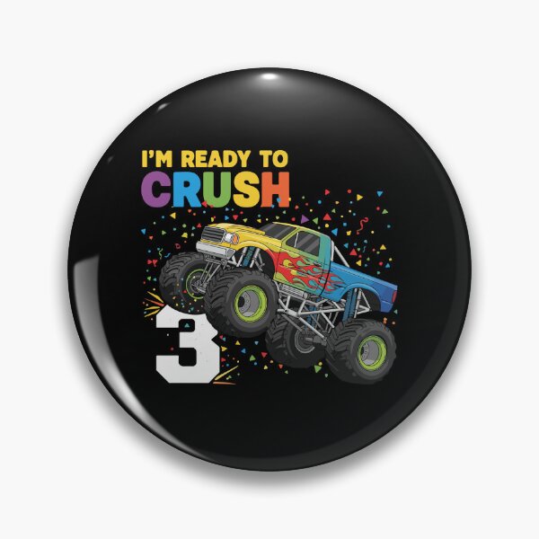 Item preview, I'm Ready To Crush 3 Monster Truck Third Birthday Three Year Old designed and sold by PopStars1993.