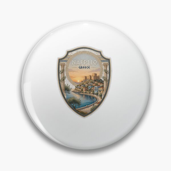 Item preview, Nafplio Greece Coastal Heritage Travel Sticker Souvenir Summer Edition designed and sold by Imaginarium of Chaos falcon88 .