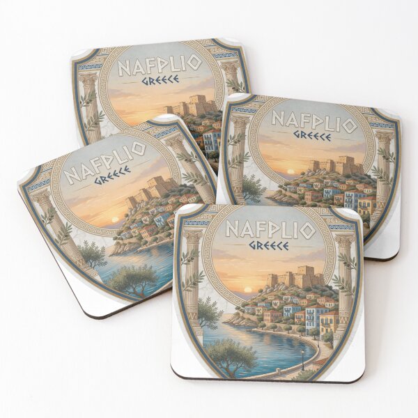 Item preview, Nafplio Greece Coastal Heritage Travel Sticker designed and sold by Imaginarium of Chaos falcon88 .