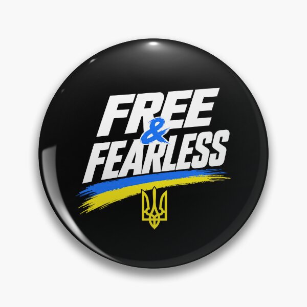 Item preview, Ukraine Free and Fearless Tryzub Flag designed and sold by ML-Media.