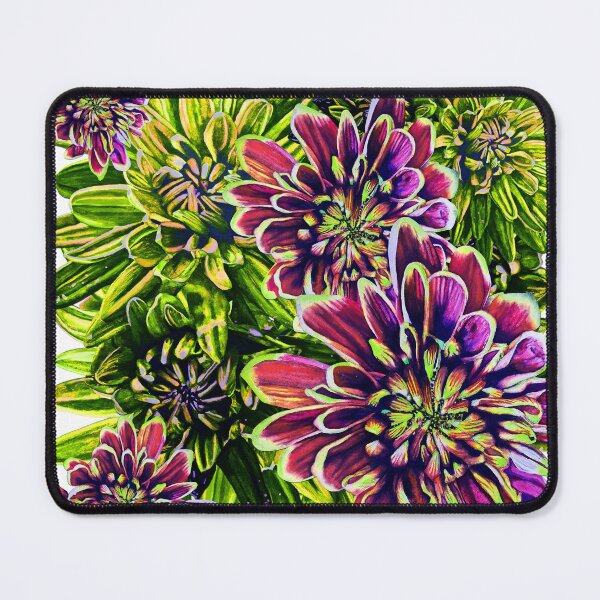 Item preview, Neon Green Chrysanthemums 1 designed and sold by nastiaart.