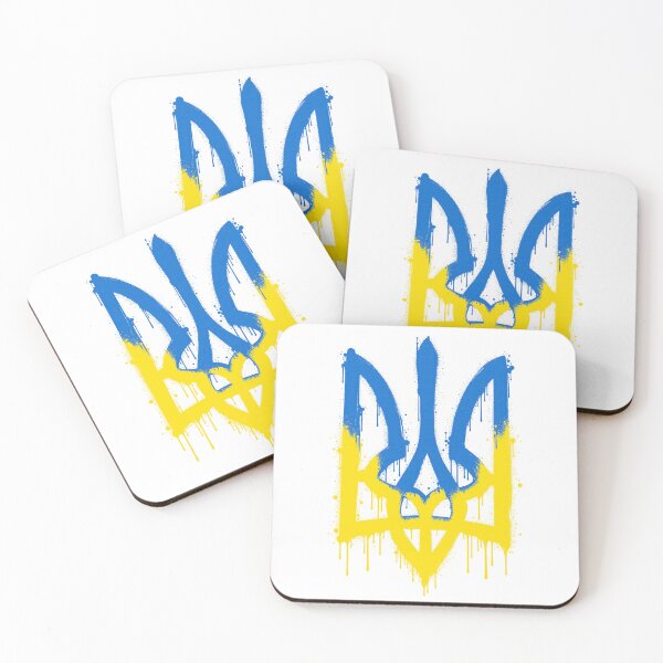 Item preview, Ukrainian Tryzub Spray Paint Graffiti designed and sold by ML-Media.