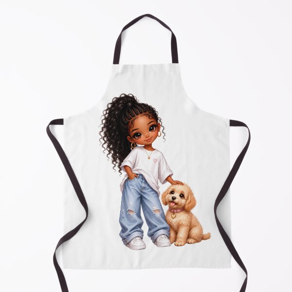 Item preview, Best Friends Forever | Cute Girl & Puppy | Kawaii Chibi Illustration designed and sold by MissDJLI.