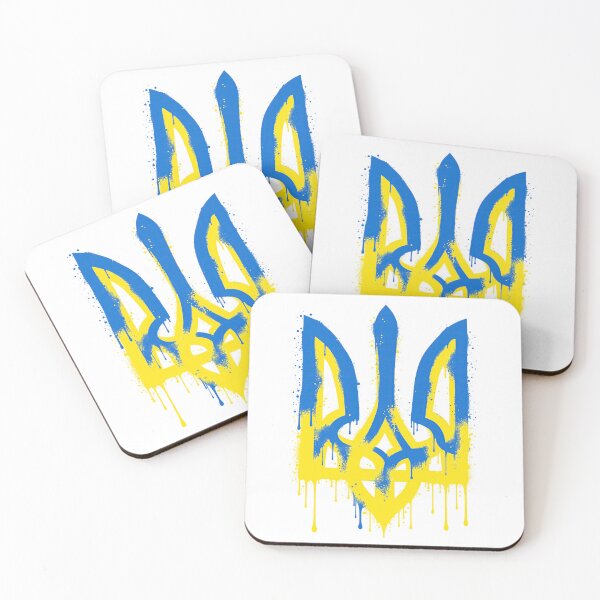 Item preview, Ukrainian Tryzub Graffiti Spray Paint designed and sold by ML-Media.