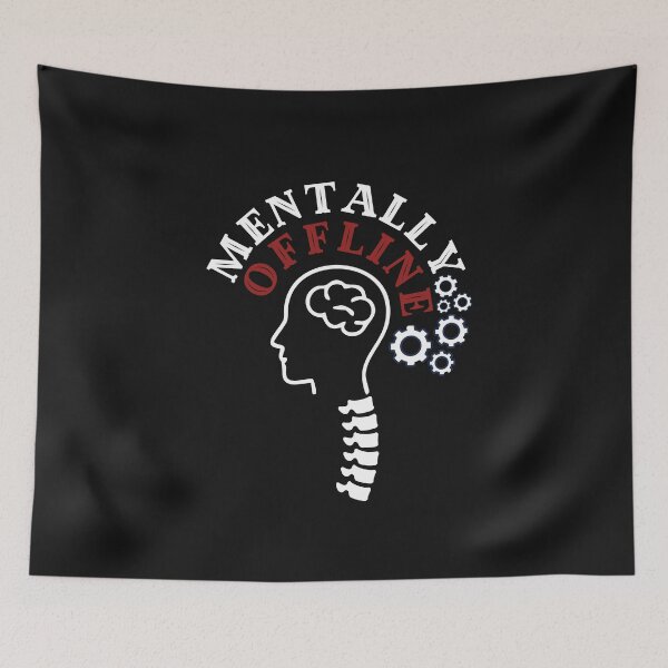 Item preview, Mentally Offline Introvert T-Shirt designed and sold by RteesStudio.