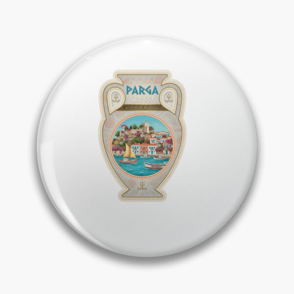 Item preview, Parga Greece Harbor Travel Sticker designed and sold by Imaginarium of Chaos falcon88 .