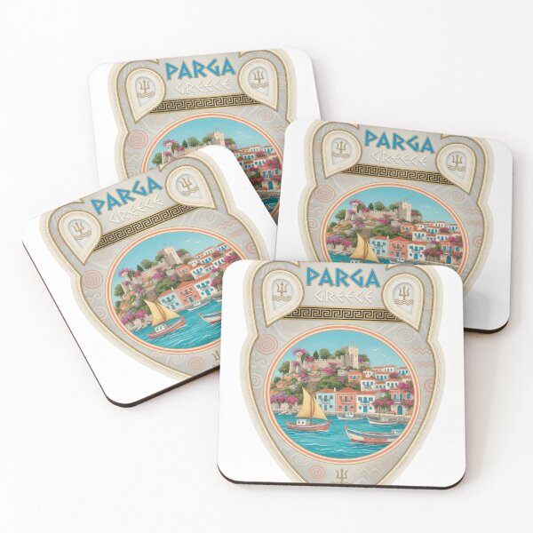 Item preview, Parga Greece Harbor Travel Sticker designed and sold by Imaginarium of Chaos falcon88 .