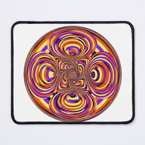 Item preview, Hypnotic Vortex Mandala – Psychedelic Optical Illusion Design designed and sold by Dzblack.