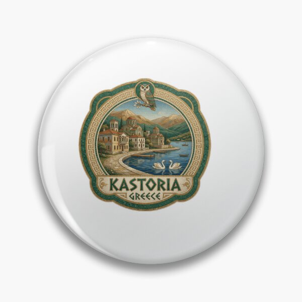Item preview, Kastoria Greece Lakeside Heritage Sticker Souvenir Summer Edition designed and sold by Imaginarium of Chaos falcon88 .