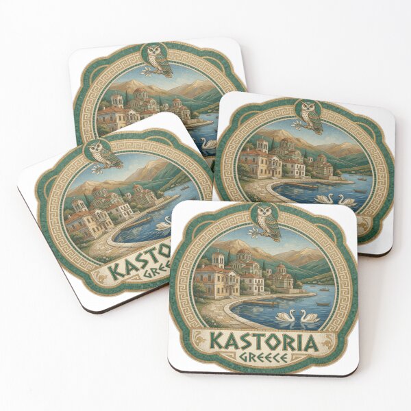 Item preview, Kastoria Greece Lakeside Heritage Sticker designed and sold by Imaginarium of Chaos falcon88 .