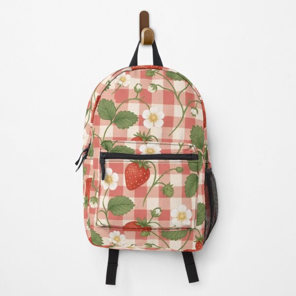 Item preview, Cottagecore Strawberry Gingham Sweet Berry Picnic Repeat designed and sold by StickyGuys.