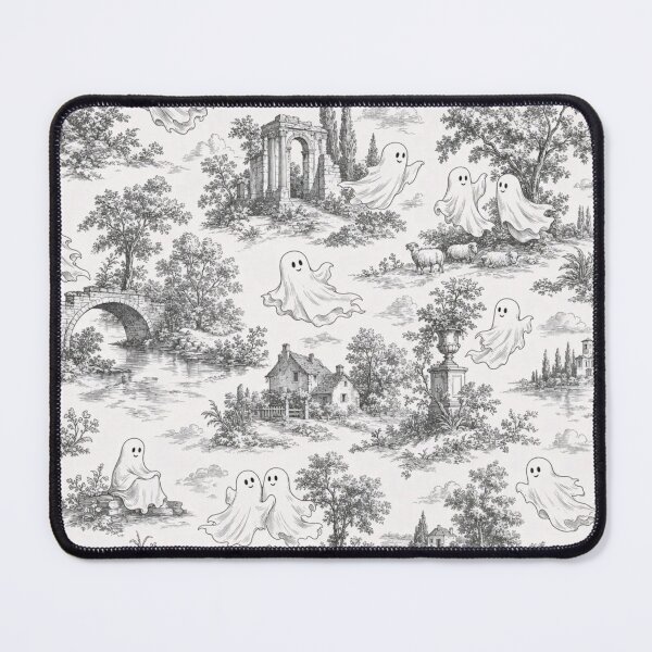 Item preview, Vintage Ghost Toile De Jouy Spooky Cottage Repeat designed and sold by StickyGuys.