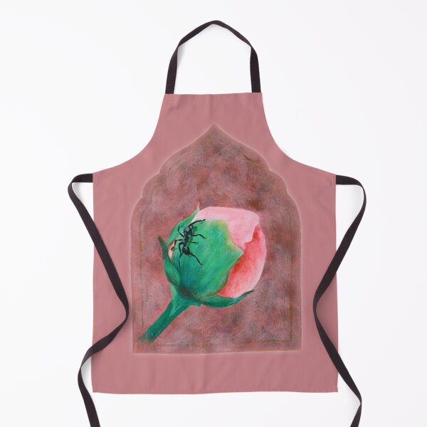 Item preview, Peony Bud with Ant Dark Botanical Arch Painting designed and sold by simh.