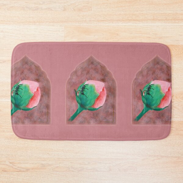 Item preview, Peony Bud with Ant Dark Botanical Arch Painting designed and sold by simh.
