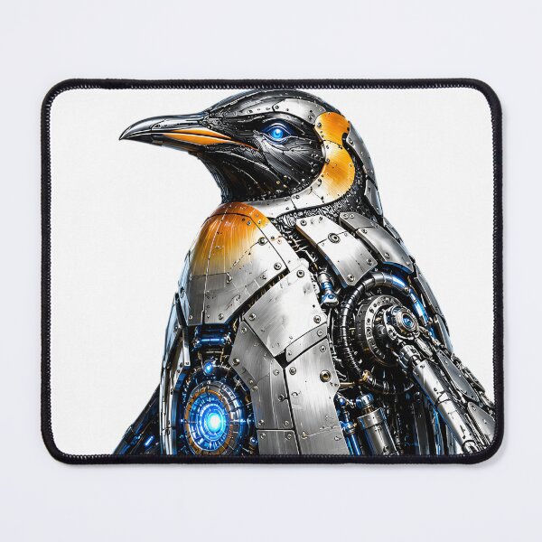 Item preview, Steel Penguin V5 – Powerful Mechanical Penguin | Futuristic Cyber Animal Art designed and sold by SteelCoat Studio.