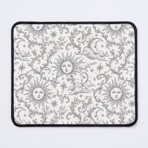 Item preview, Vintage Celestial Toile Sun Moon Star Line Repeat designed and sold by StickyGuys.