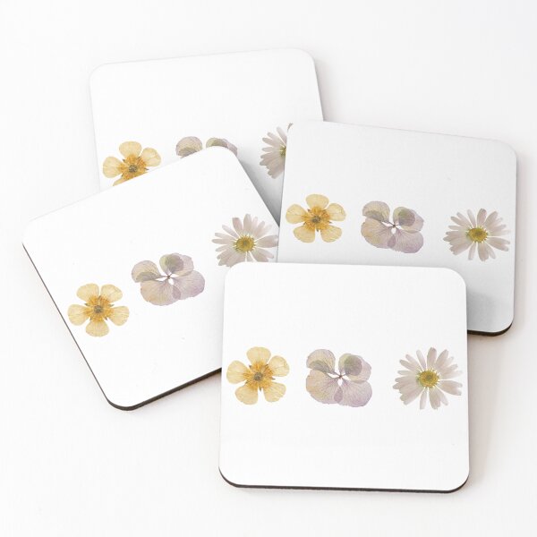 Item preview, Pressed Flowers Scrapbook Collage | Daisy & Hydrangea Vintage Botanical Design designed and sold by poppet103.