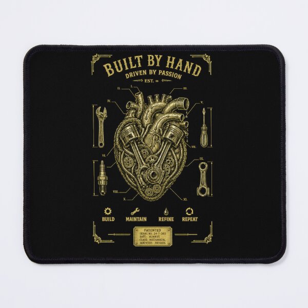 Item preview, Driven by Passion Vintage Mechanic Heart designed and sold by OakIronStudio.