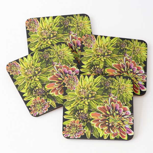 Item preview, Neon Yellow Chrysanthemums 3 designed and sold by nastiaart.