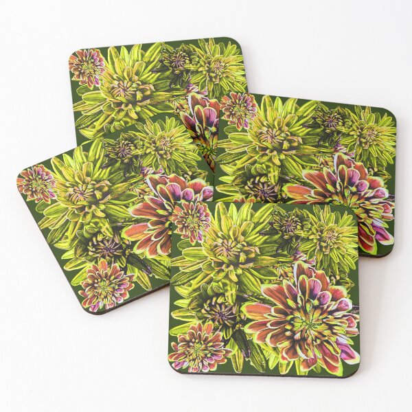 Item preview, Neon Yellow Chrysanthemums 4 designed and sold by nastiaart.