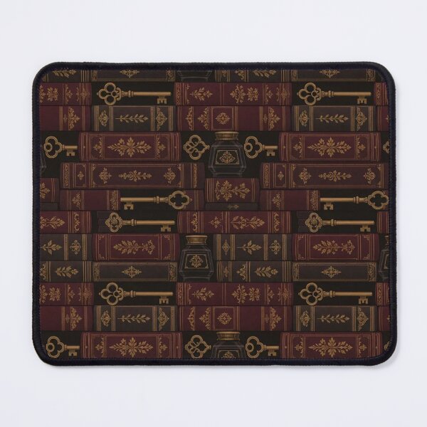 Item preview, Dark Academia Antique Book Spine Old Key Library Repeat designed and sold by StickyGuys.
