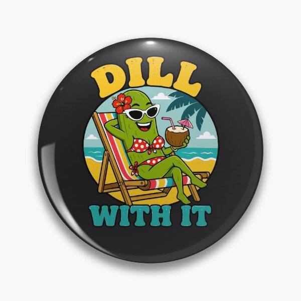 Item preview, Dill With It Funny Beach Bikini Pickle designed and sold by DigitalGlade.
