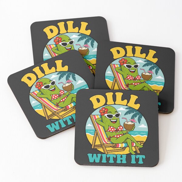 Item preview, Dill With It Funny Beach Bikini Pickle designed and sold by DigitalGlade.