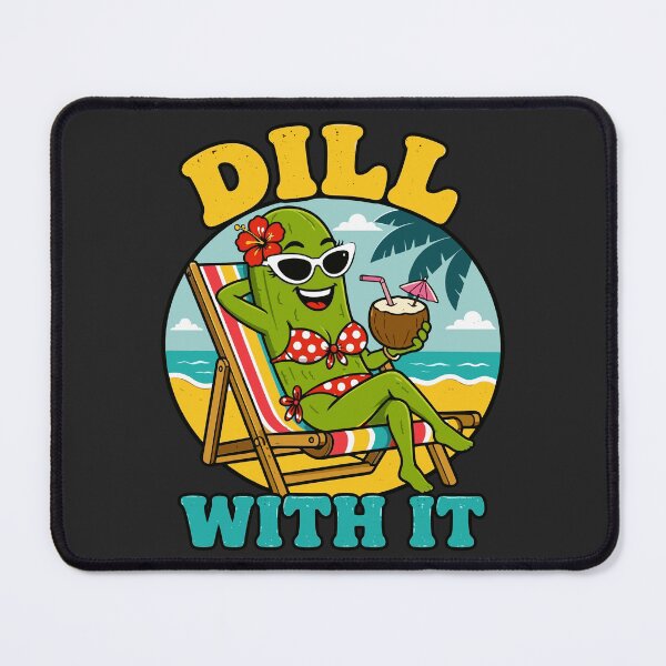 Item preview, Dill With It Funny Beach Bikini Pickle designed and sold by DigitalGlade.